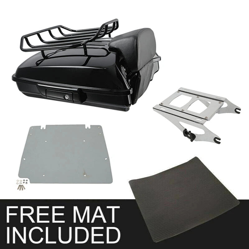 Trunk Backrest Pad Mount Base Plate for Harley Road King Glide (2014–2026)