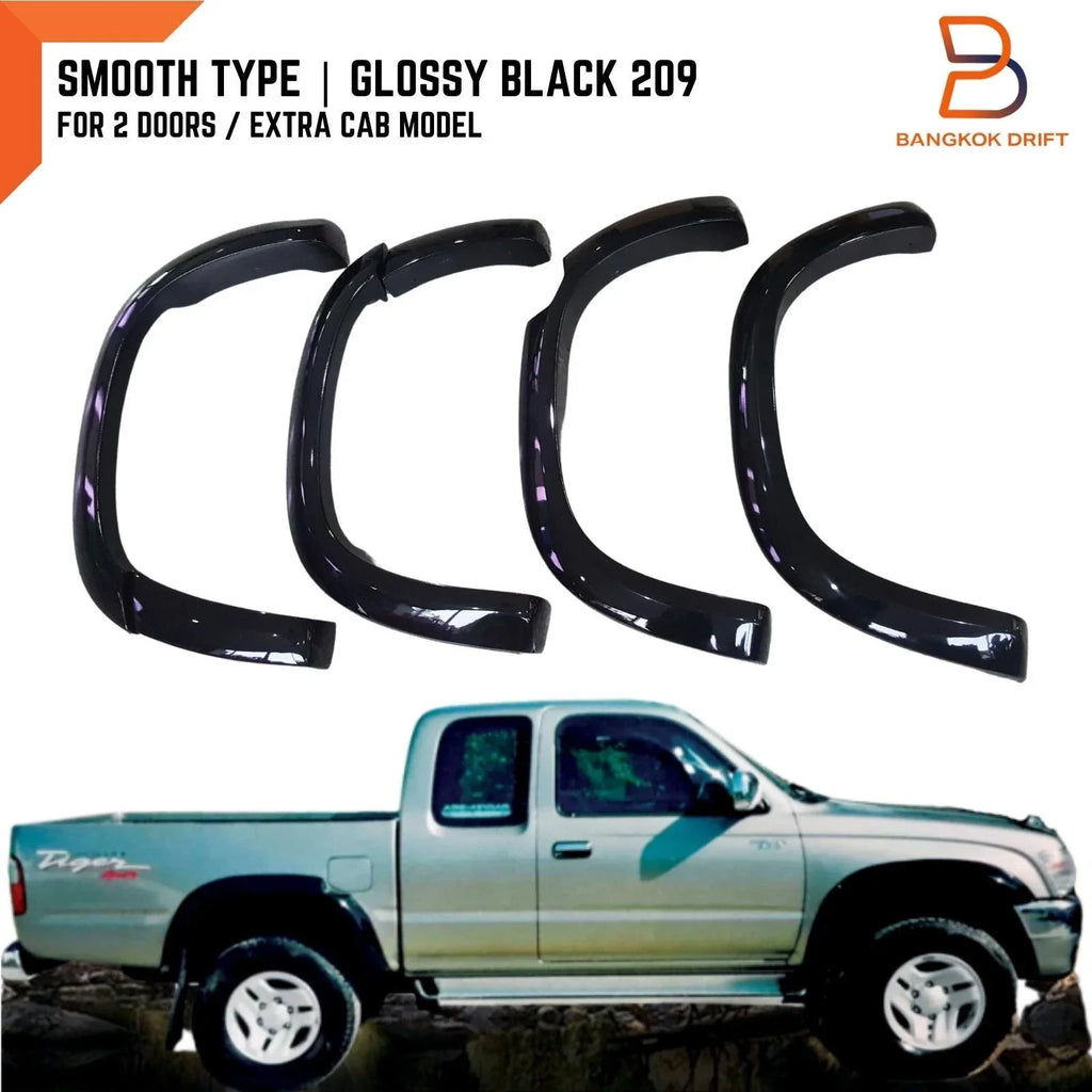 Glossy Black  Fender Flares for Toyota Hilux (1997-2005)