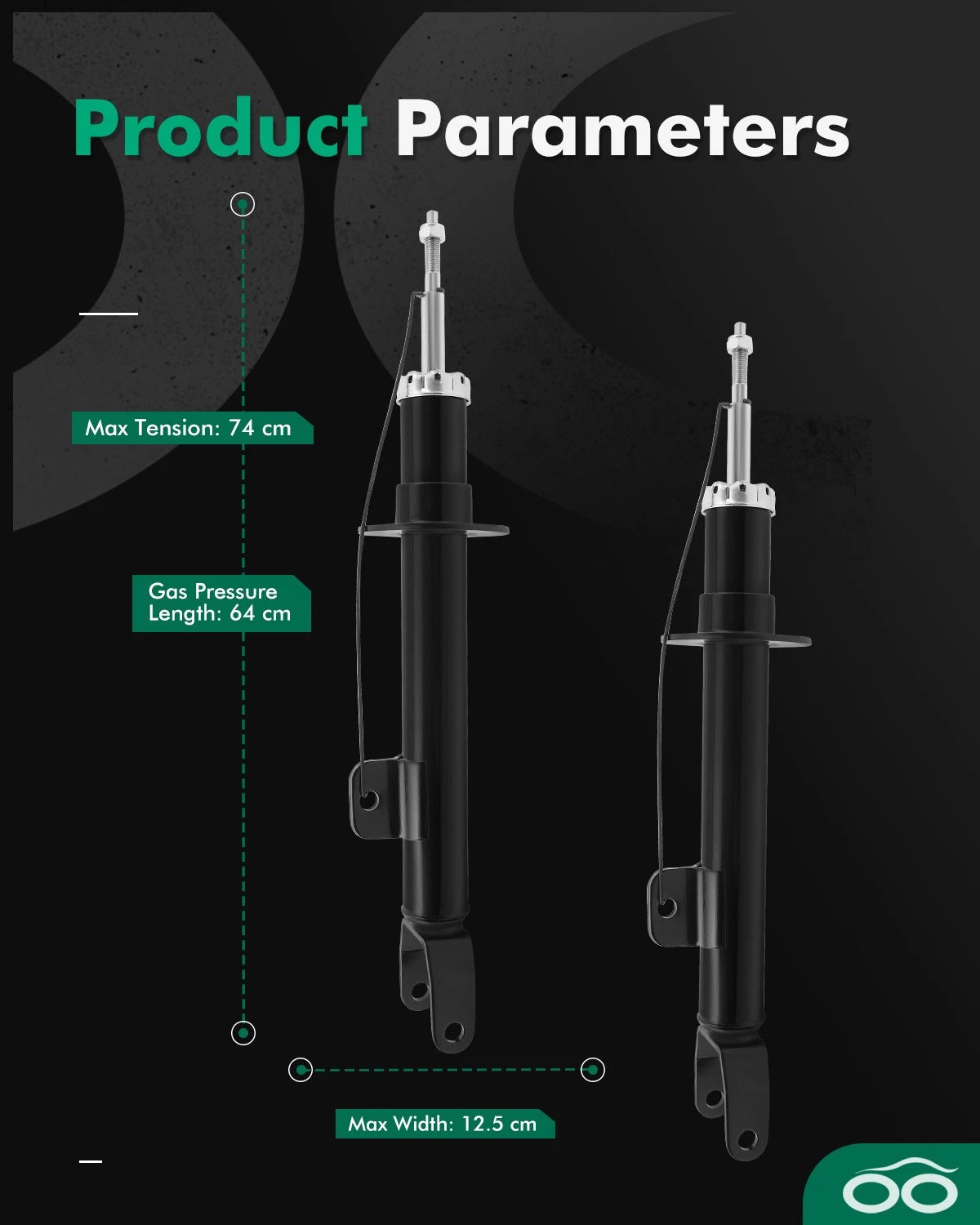 Front Shocks and Struts for Chrysler 300 Dodge Charger Challenger (2011–2022)