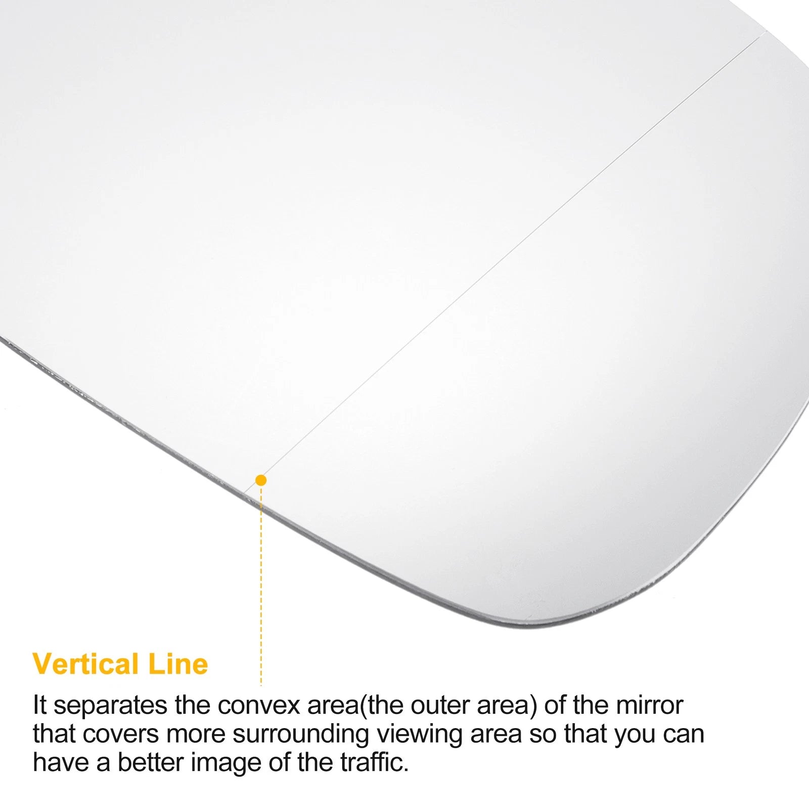 Right Side Heated White Mirror Glass for Audi Q7 (2010–2014)