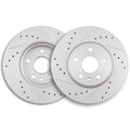 2X Drilled & Slotted Brake Rotors for Chevrolet Sonic Cruze (2012–2018)