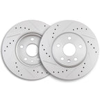 2X Drilled & Slotted Brake Rotors for Chevrolet Sonic Cruze (2012–2018)