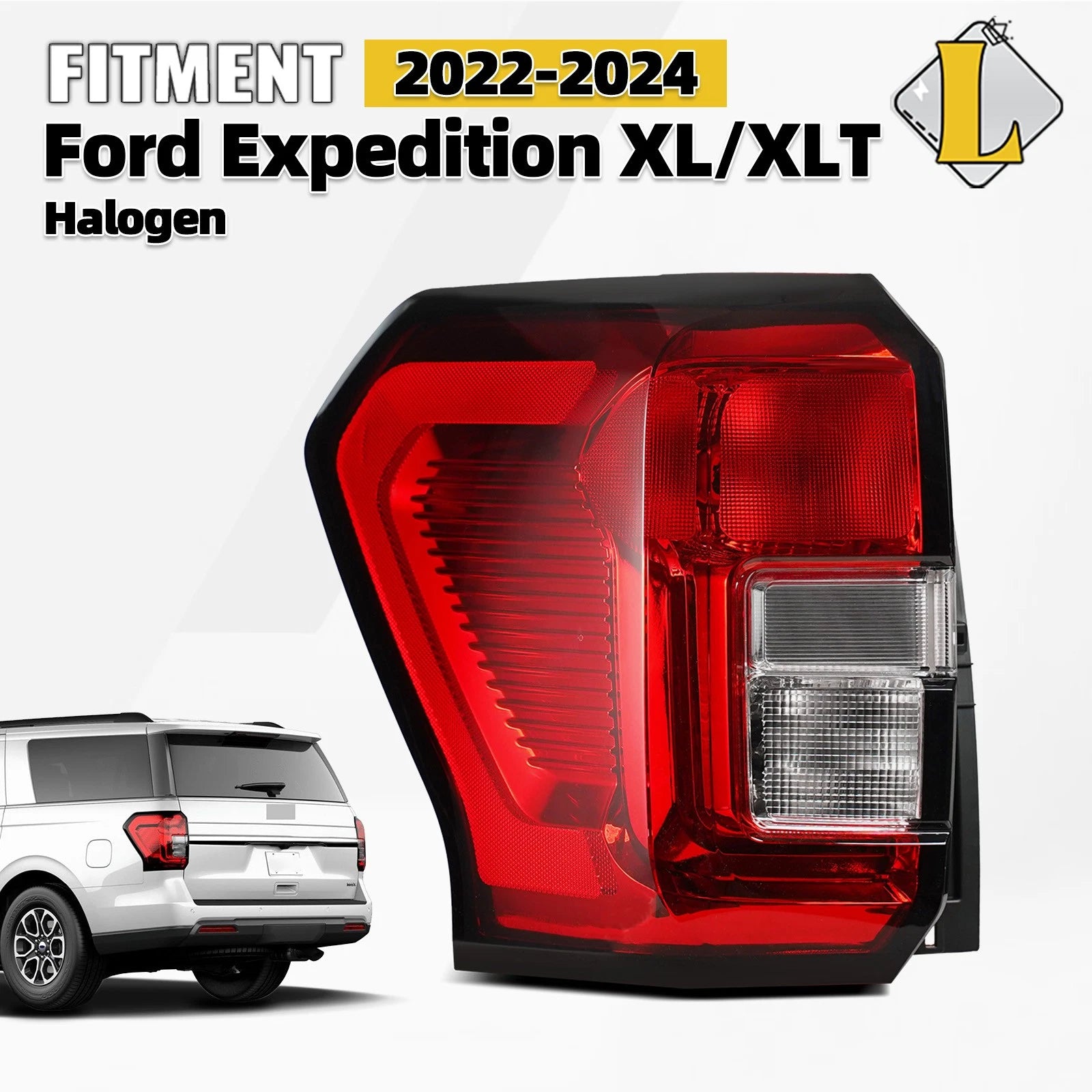 Halogen Tail Light Brake Lamp Left Driver for Ford Expedition XL/XLT (2022–2025)