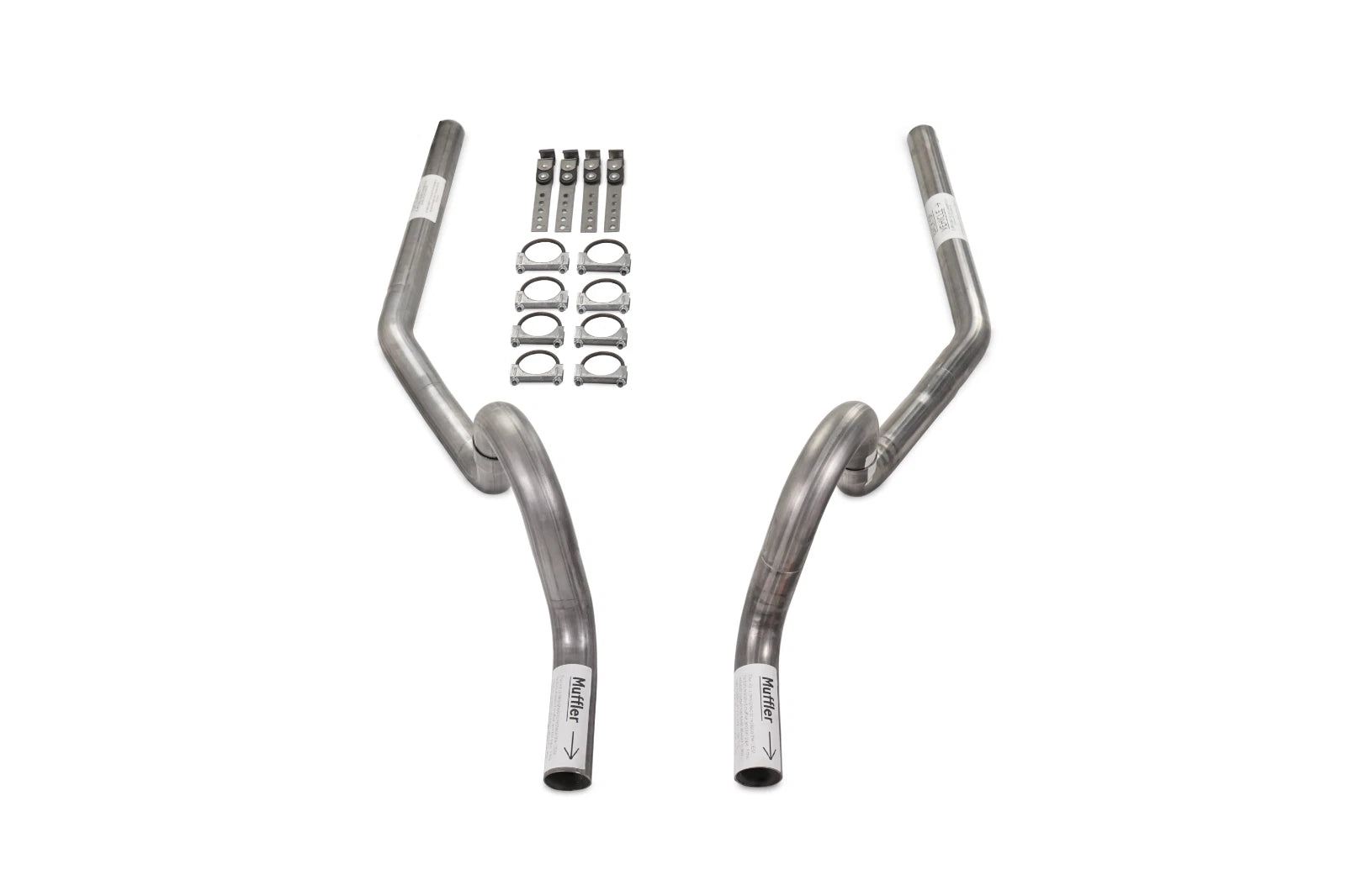 2.5" Dual Exhaust Kit for GM A Body (1964–1972) No Muffler Rear Exit