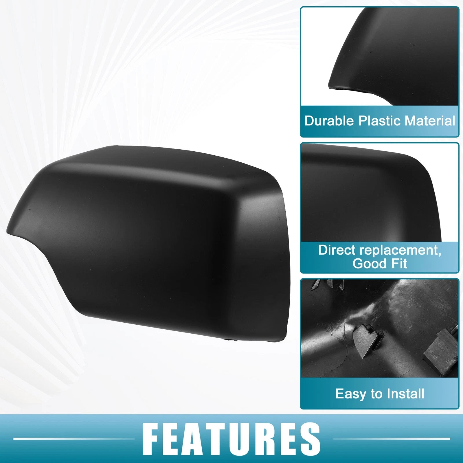 1 Pair Rearview Mirror Cover Cap for BMW X5 (2007–2013) NO.51168256322/51168256321