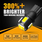 10X 6000K Super White T10 LED Interior Dome Light for Various Models (YYYY–YYYY)