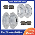 Front Rear Slotted Rotors Brake Pads Kit for Nissan Altima (2014–2019)