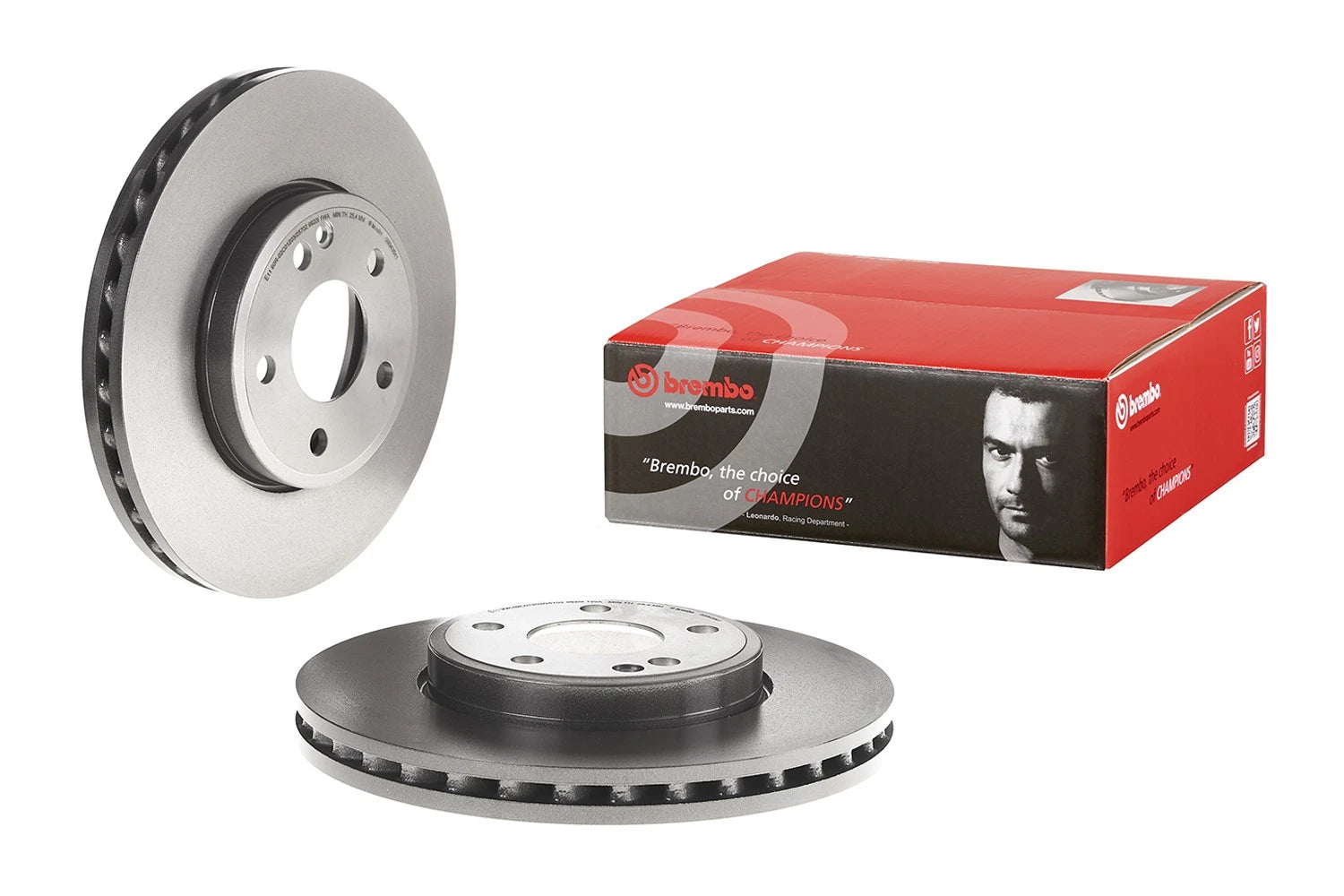 Brembo 395mm UV Coated Vented Disc Brake Rotor for MB W246 (2010–2016)