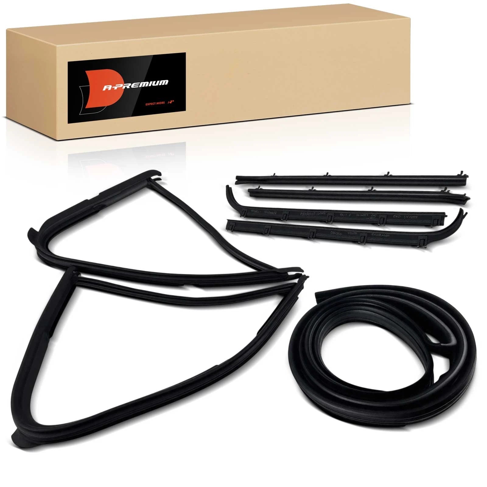 Set of 8 Door Weatherstrip Seals for Ford F-150 F-250 F-350 Bronco (1980–1996)