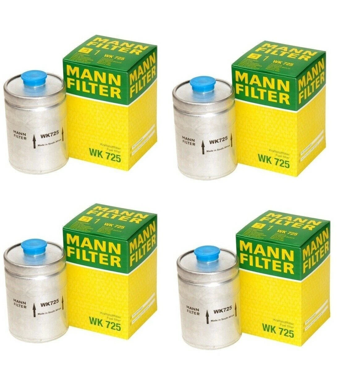 Set of 4 Fuel Filters WK 725 for VW Peugeot 505 Audi Volvo Saab Jaguar