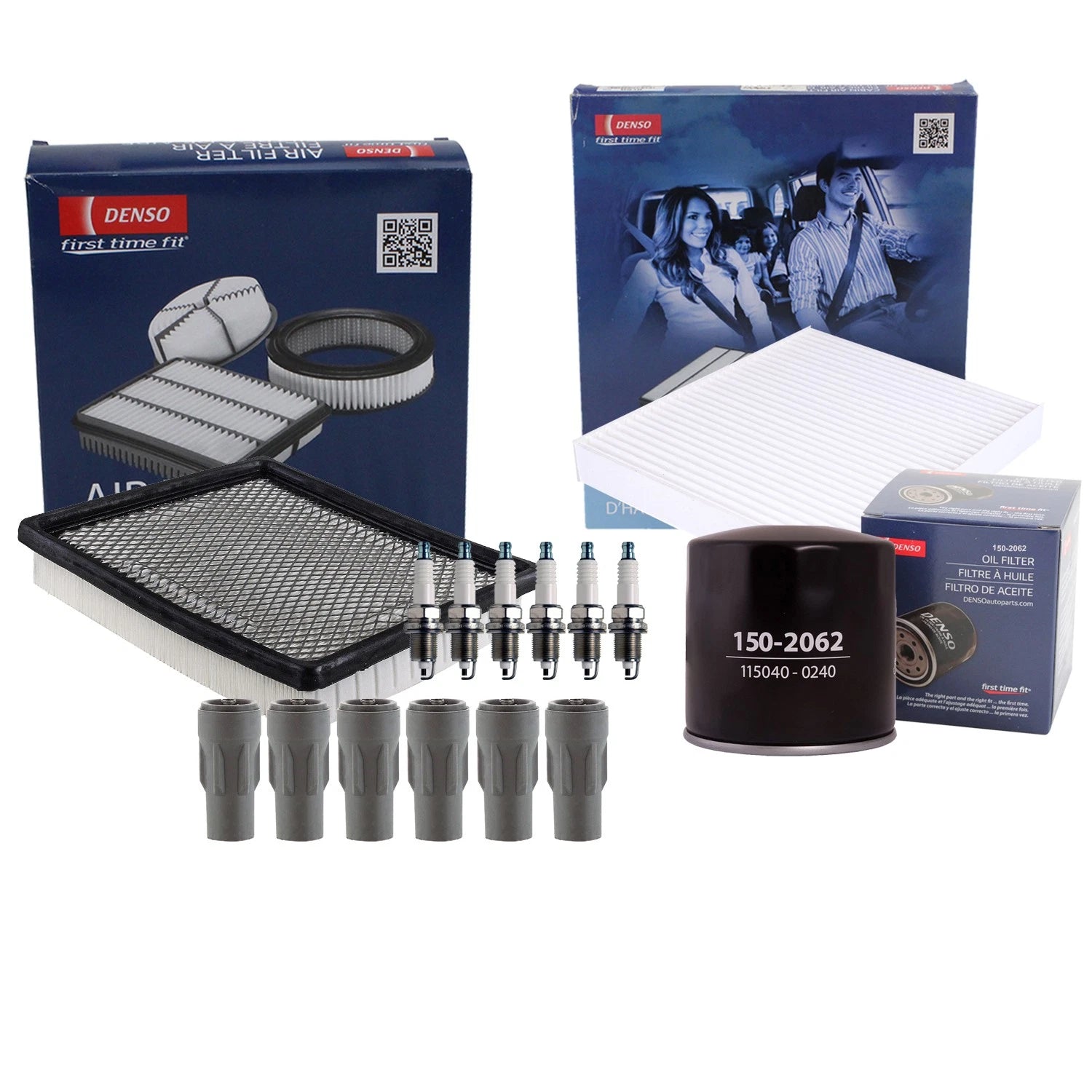 Denso Tune Up Kit 6 Spark Plugs & Boots for Grand Caravan Town & Country (2008–2016)