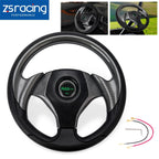 12.5" Carbon Fiber Steering Wheel for EZGO TXT RXV, Yamaha, Club Car (2000–2023)
