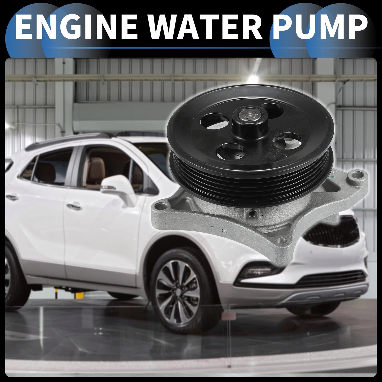 Water Pump with Gasket Kit for Buick Encore (2016–2021) & Chevrolet Cruze (2016–2021) No. 12678774