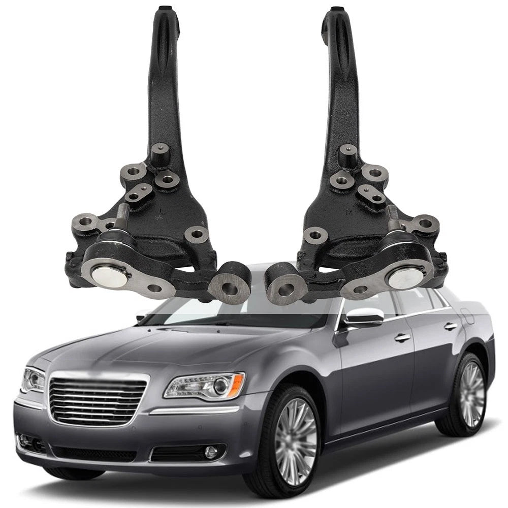 2X Front Steering Knuckle Assembly for Chrysler 300 Dodge Challenger (2012–2021)