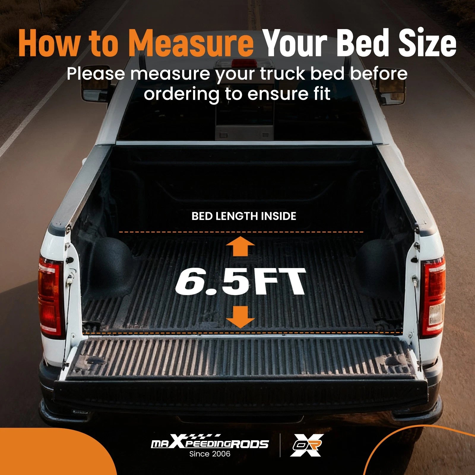 6.5FT Soft Vinyl Tonneau Cover for Ford F-150 (2015–2026)