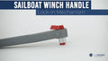 10" Winch Handle and Holder Pocket Set for Sailboat (FO3924-570)