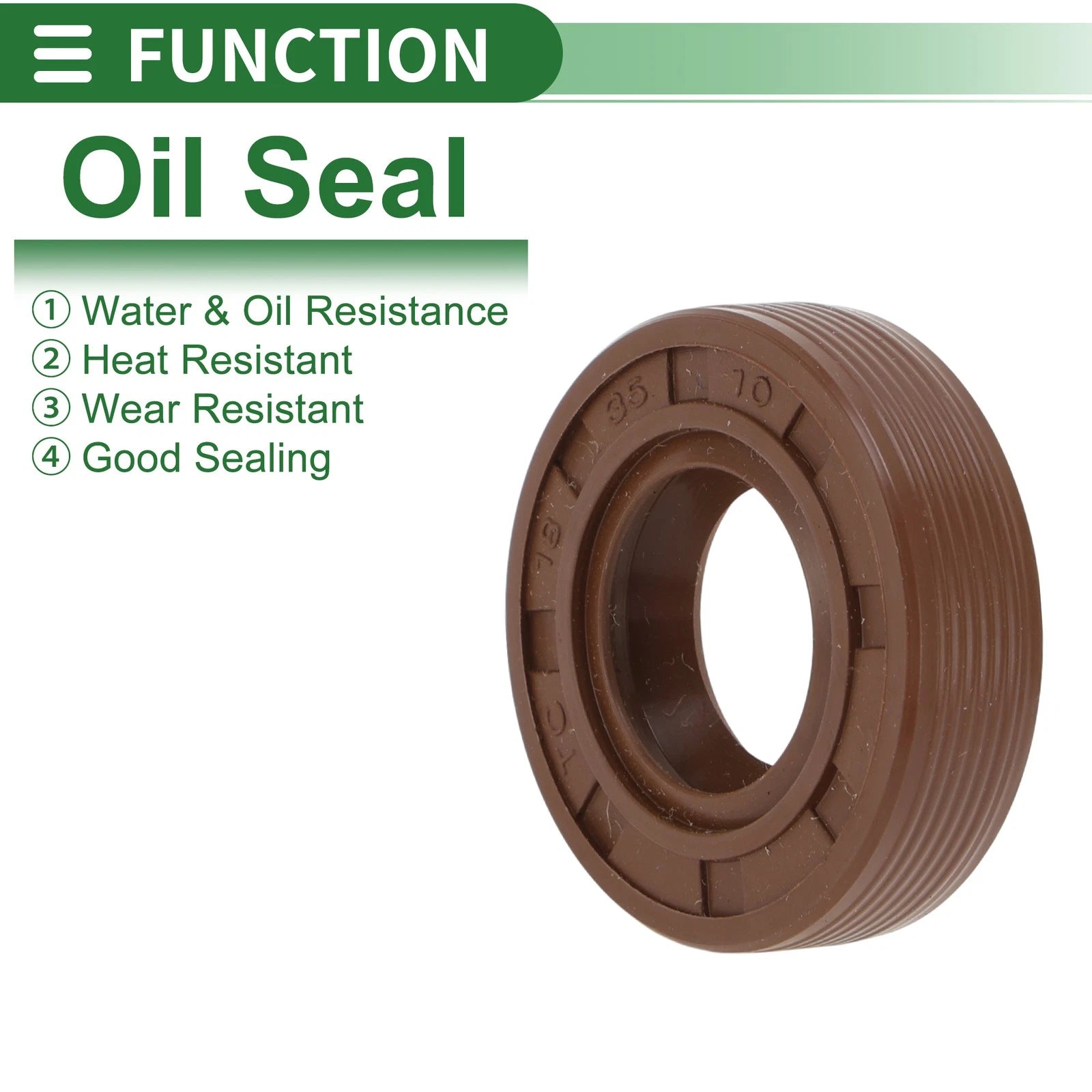 Set of 5 Oil Seals FKM Rubber 18x35x10mm for Various Models 