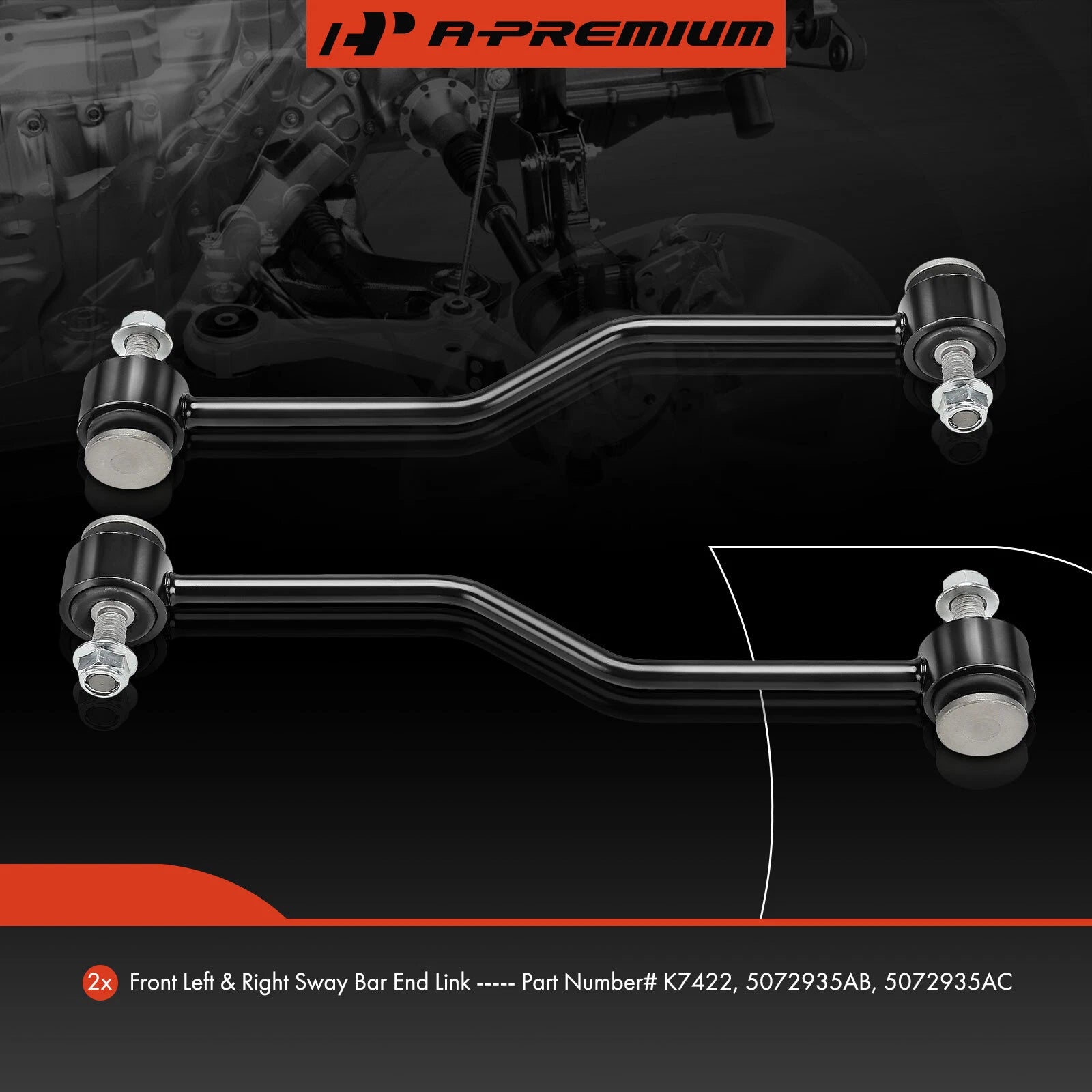 2X Rear Sway Bar Links for Ford F-450 F-550 Super Duty
