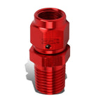 Set of 4 AN Female Flare to 1/4" NPT Male Red Aluminum B-Nut Swivel Coupler Fitting
