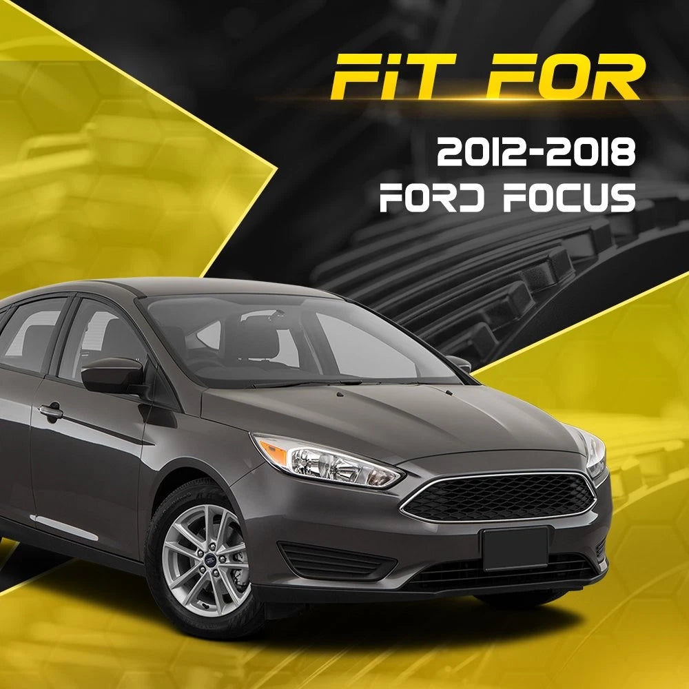 Set of 2 Front Door Weatherstrip Rubber Seals for Ford Focus (2012–2018)