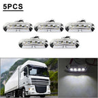 5 x LED Side Clearance Marker Lights for Truck Trailer Pickup 12V 24V