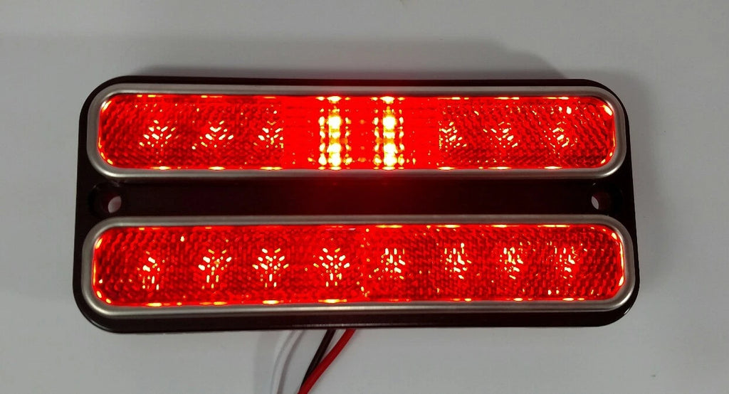Red LED Side Marker Lights Pair for 1968-1972 Chevy Truck (1969–1971)