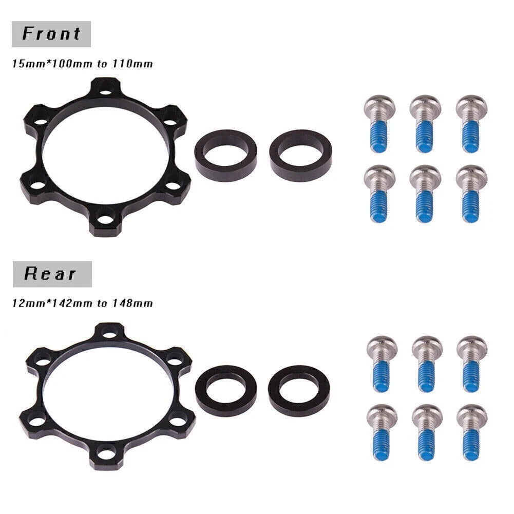 Front Hub Adapter Thru Axle Kit for ZTTO (15mm x 100mm to 110mm)