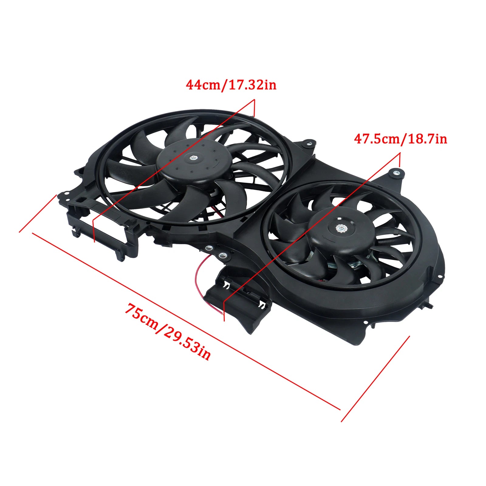Dual Cooling Fan Assembly for Audi A4/A4 Quattro (2002–2009)