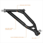 Set of 2 Front Upper Left & Right Control A-Arms for Yamaha Raptor 700 (2006–2023)