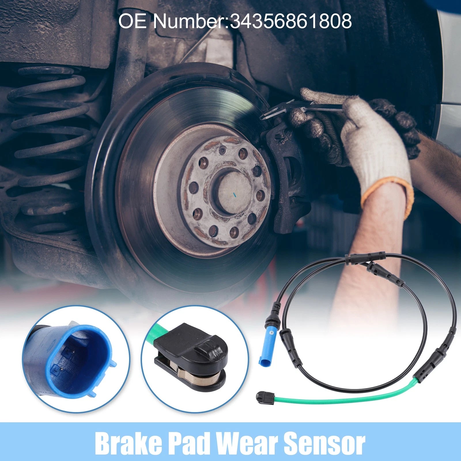 Rear Brake Pad Wear Indicator Sensor for BMW 530i (2001–2006)