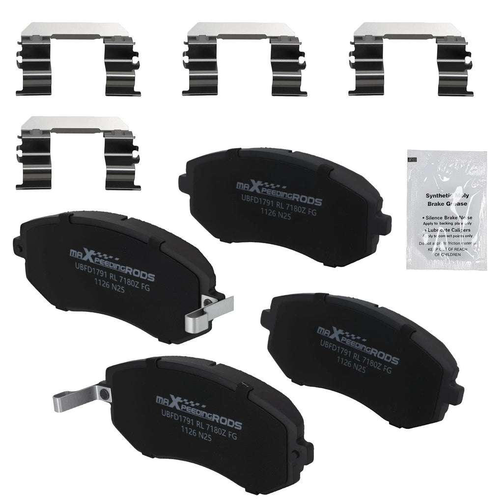 Set of 4 Front Ceramic Brake Pads for Subaru Impreza/Forester (2002–2013)