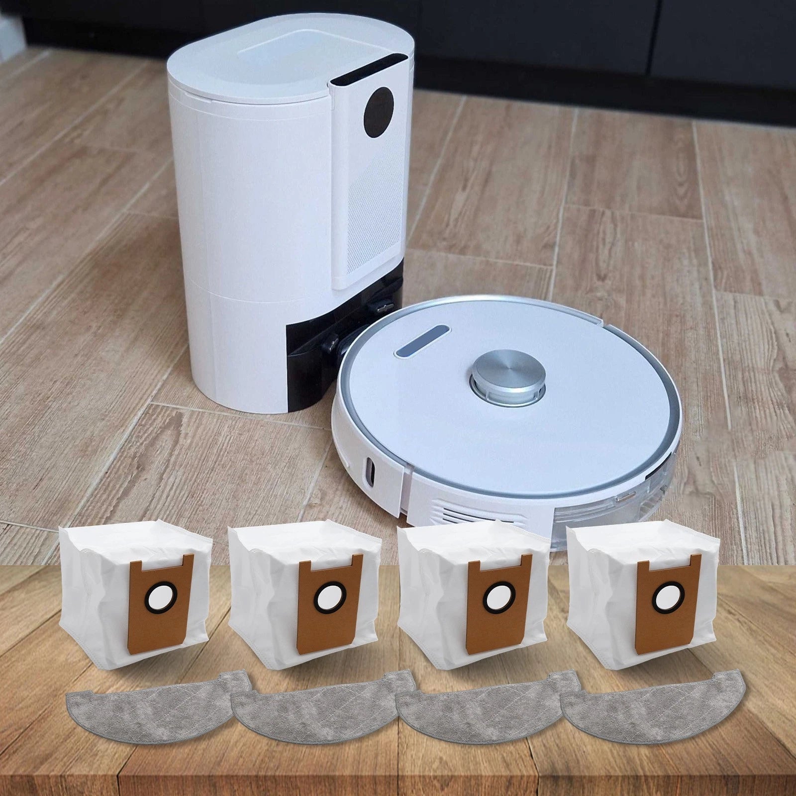 Replacement Mop Cloths and Dust Bags for Ultenic T10 Lite (2020–2023)