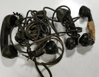 Vintage Black Rotary Dial Telephone Handset Lot for Western Electric