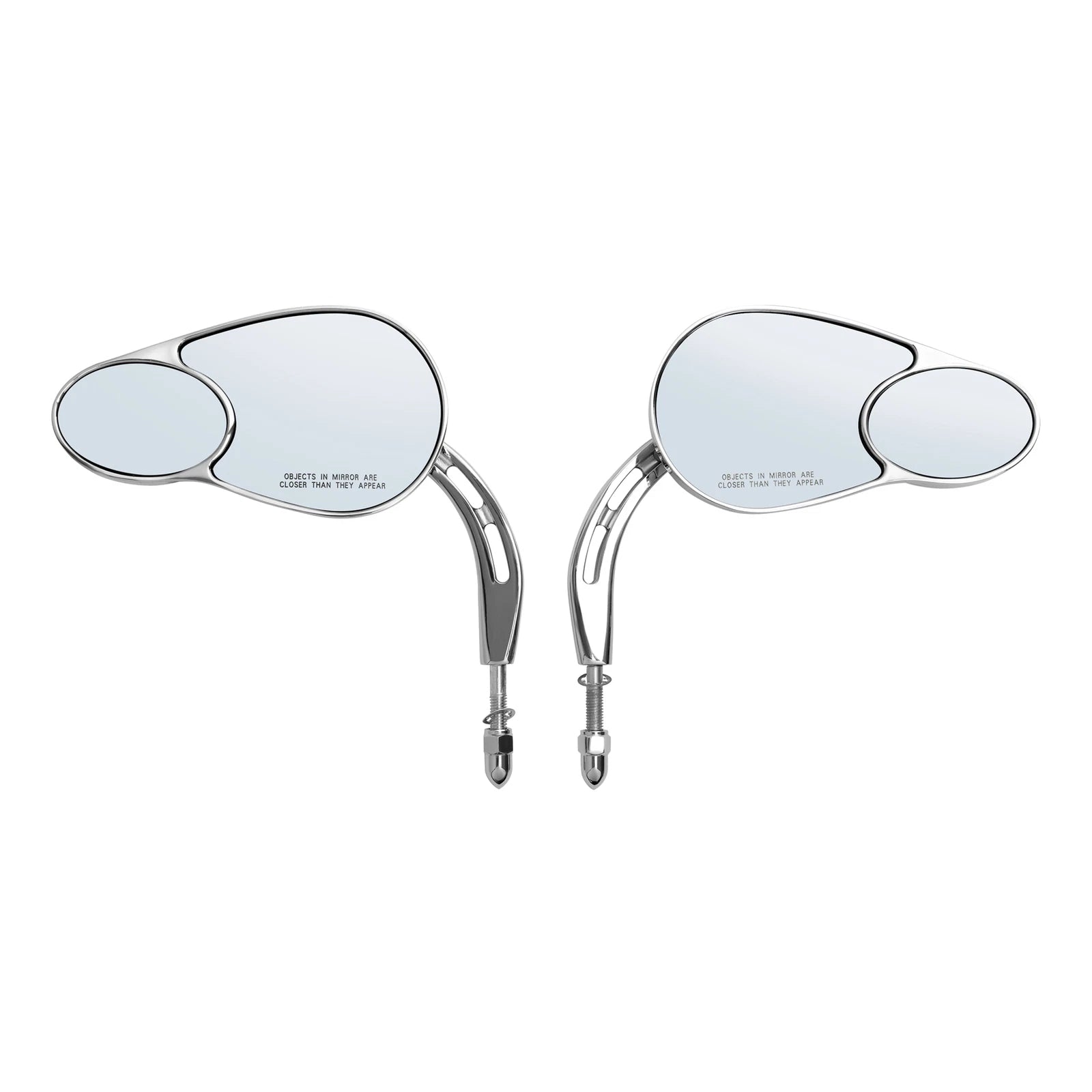 8mm Split Vision Mirrors for Harley Touring Electra Street Road Glide