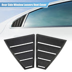 Rear Side Window Louvers Vent Cover for Hyundai Elantra (2017–2019) ABS Black