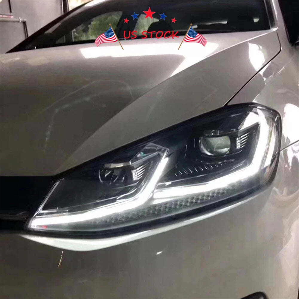 Projector Headlights with LED Switchback DRL for VW Golf (2015-2017)