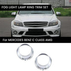 Fog Light Lamp Ring Trim Set for Mercedes-Benz W204 C63 (2008-2015)