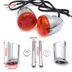 Amber Rear LED Running Brake Turn Signal Indicator Light for Harley XL 883 1200 (2004–2023)