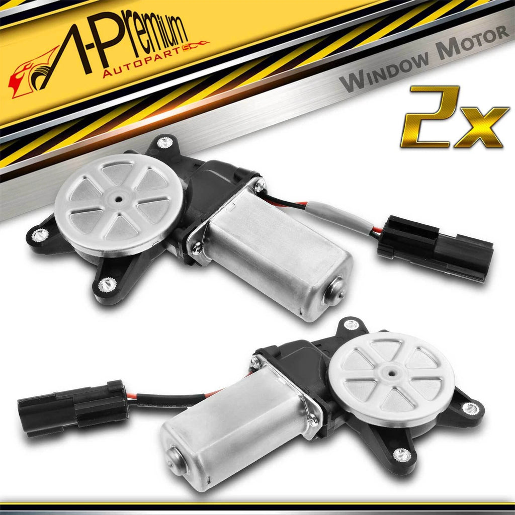 2X Rear Window Motor for Chevy Silverado 1500 2500 3500 HD GMC Sierra (2007–2014)