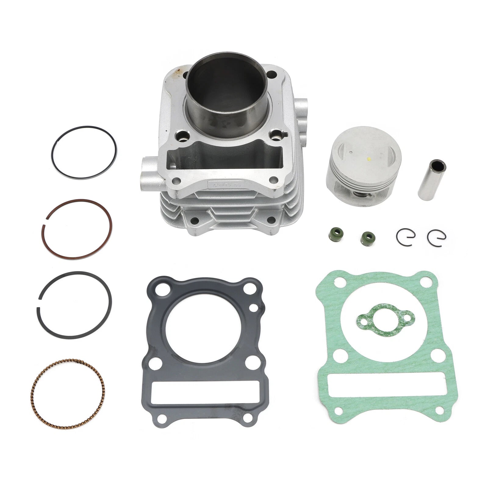 125cc Cylinder Kit w/SLS Flat Piston Gaskets for Suzuki EN125 GS125 GZ125 DR125 (2000–2023)