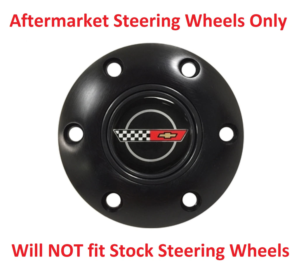 Steering Wheel Horn Button 6 Hole Replacement for Chevrolet Corvette C4 (1984–1996)