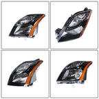 Headlight Assembly Black for Nissan Sentra (2010–2012)