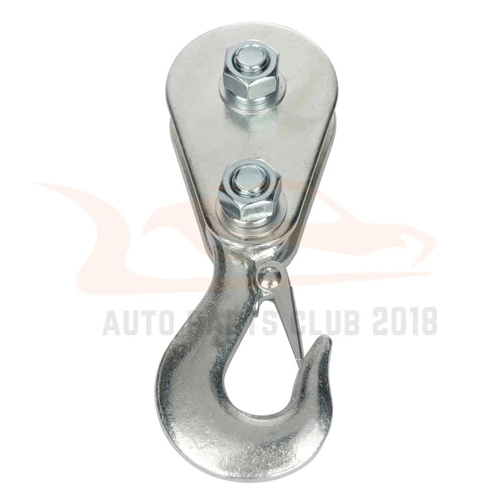 1X 2 Ton Snatch Block with Hook for Automotive Recovery