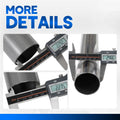 Exhaust System Kit 2.25" Universal Straight U-Bend 18pcs Pipes with Mufflers