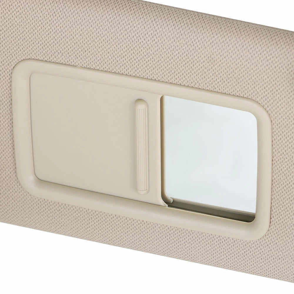 2X Beige Sun Visors with Mirror for Hyundai Elantra (2011–2015)