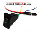 2-Color LED Dashboard Control Switch Button for Honda Fit Jazz (2001–2008)
