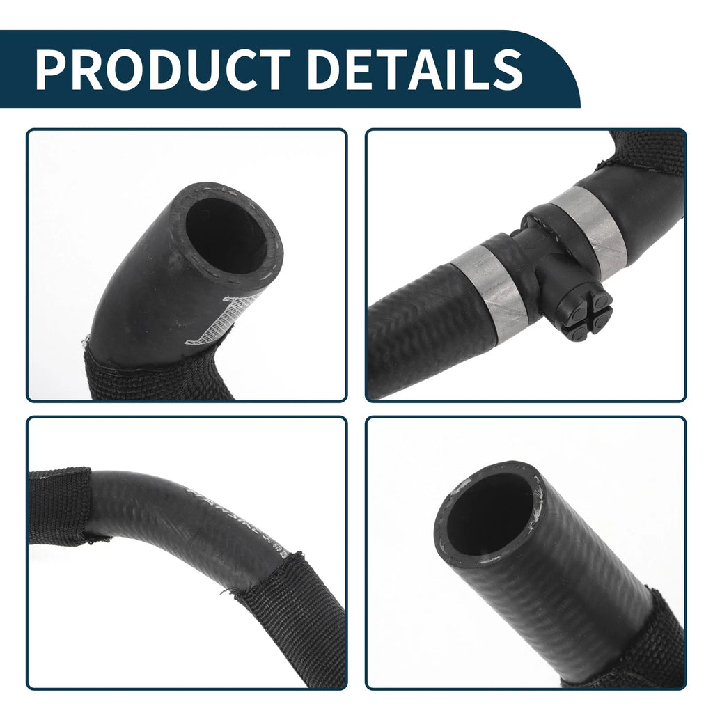 Radiator Hose for Audi A6 (2004–2011) 4F0819373K Rubber Black