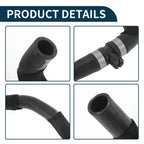 Radiator Hose for Audi A6 (2004–2011) 4F0819373K Rubber Black