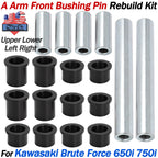 Front A-Arm Bushing Pin Rebuild Kit for Kawasaki Brute Force 650i 750i (2005–2023)