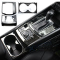 Titanium Console Gear Shift Cup Holder Panel Cover Trim for Mazda CX-5 (2017–2025)
